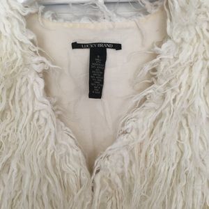 Cropped Faux Shearling Vest